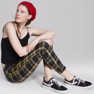 Yellow and Black Plaid Pants